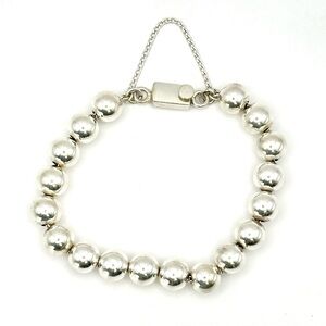 Silpada B0741 Sterling Silver Beaded Ball Bracelet w/ Box Clasp